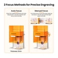 thumbnail image 6 of Mecpow X1 Dual-Source Engraving & Cutting Machine, 2W Infrared + 10W Diode, 5000mm/s High-Speed, Enclosed Design, 105×105mm, 6 of 16