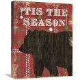 thumbnail image 1 of Global Gallery's 'Simple Living Holiday Bear' By Michael Mullan Stretched Canvas Wall Art, 1 of 4