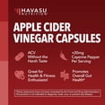 thumbnail image 4 of Havasu Nutrition Apple Cider Vinegar Capsules with Cayenne Pepper for Gut Health Support, 60 Count, 4 of 9