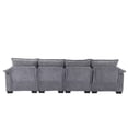 thumbnail image 5 of U-Shaped Sectional Sofa Couch Set, Modern Large Chenille Upholstered 4 Seater Sofa with Double Chaise and Padded Cushions, Modular Sectional Sofa Extra Wide Chaise Lounge for Living Room, Light Gray, 5 of 7