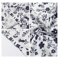 thumbnail image 3 of Unique Bargains Set of 2 Pillowcase for Hair and Skin Cotton Floral Pillow Cases Dark Blue, 3 of 7