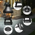 thumbnail image 6 of GVN Patio Wood Burning Chimneys Fireplace, Outdoor Fire Pit for Outdoor, Outside Patio Deck and Garden, 6 of 10