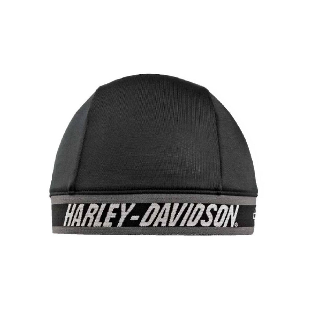 HarleyDavidson HarleyDavidson Men's HD Script B&S Logo Skull Cap