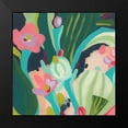 thumbnail image 2 of Vess, June Erica 15x15 Black Modern Framed Museum Art Print Titled - Tropical Celebration I, 2 of 5