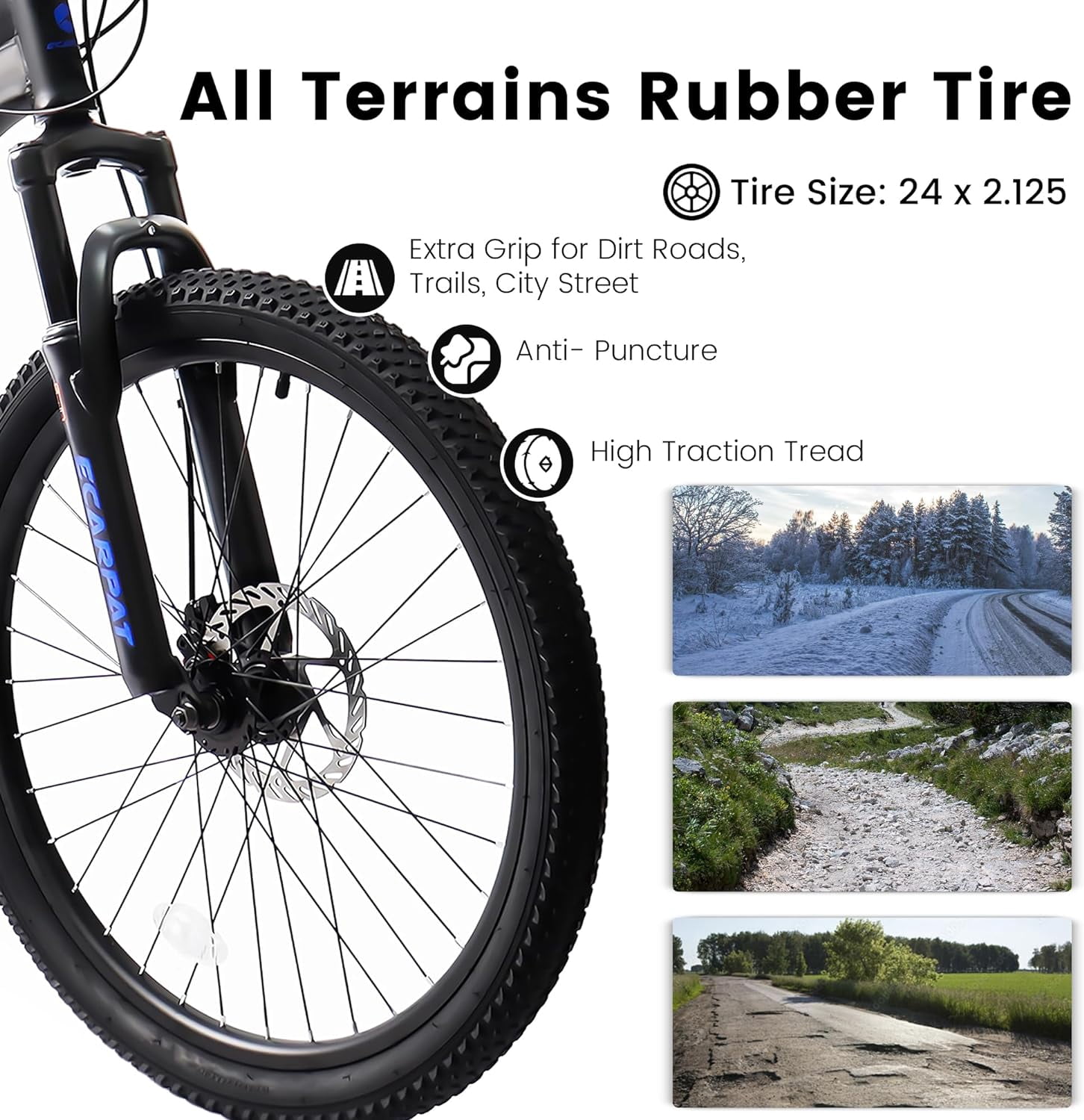 Ambifirner High Timber Mountain Bike for Adult 26 Inch Wheels, 21 Speeds, Front Suspension, Aluminum and Steel Frame Options