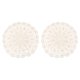 thumbnail image 1 of Uxcell 2 Paquete de Manteles de Ganchillo, 10 Pulgadas, Manteles de Ganchillo Hechos a Mano, Beige, 1 of 6