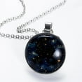 thumbnail image 2 of Constellation Elegant Glass Design Womens Necklace Circle Pendant, 2 of 5