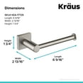 thumbnail image 2 of Kraus KEA-17729BN Ventus Bathroom Toilet Paper Holder, Brushed Nickel, 2 of 7