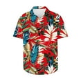 thumbnail image 4 of GERsome Mens Hawaiian Shirts Short Sleeve Floral Button Down Shirts Tropical Summer Beach Vacation Shirts S-5XL, 4 of 5