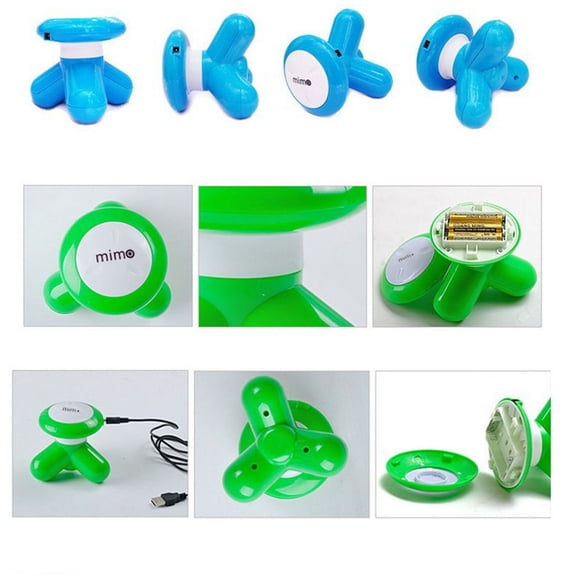Jsaert Mini  Massager Electric Handheld USB Rechargeable Full Body Massage Blue