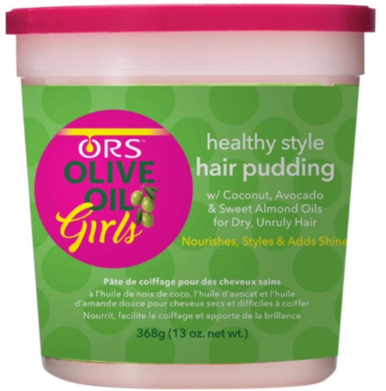 ORS Olive Oil Girls Hair Pudding, 13 oz (Pack of 2)