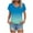 Blue, variant on UAMVSH Womens Summer Tops Basic V Neck T Shirts Short Sleeve Dressy Casual Loose Cute Tee Clothes Outfits
