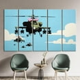 thumbnail image 4 of Banksy Poster, Banksy Helicopter Printed Canvas, Street Poster, Banksy Helicopter, Painting Poster, Abstract Art Canvas, Helicopters Artwork, Canvas Wall Decor - Gallery Wrapped, 4 of 9