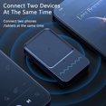 thumbnail image 2 of Adaptador Bluetooth para coche, adaptador inalámbrico Aux Bluetooth 5.0 con llamadas manos libres, receptor Bluetooth para coche, auriculares y sistemas estéreo domésticos (conexión dual, 12 horas de, 2 of 7