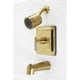 thumbnail image 4 of Kingston Brass KB4657CKL Kaiser Single-Handle Tub and Shower Faucet, Brushed Brass, 4 of 5