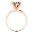 thumbnail image 4 of Solitaire Engagement Ring for Women - 3ct Yellow Moissanite in 14K Rose Gold Promise Ring, 4 of 6