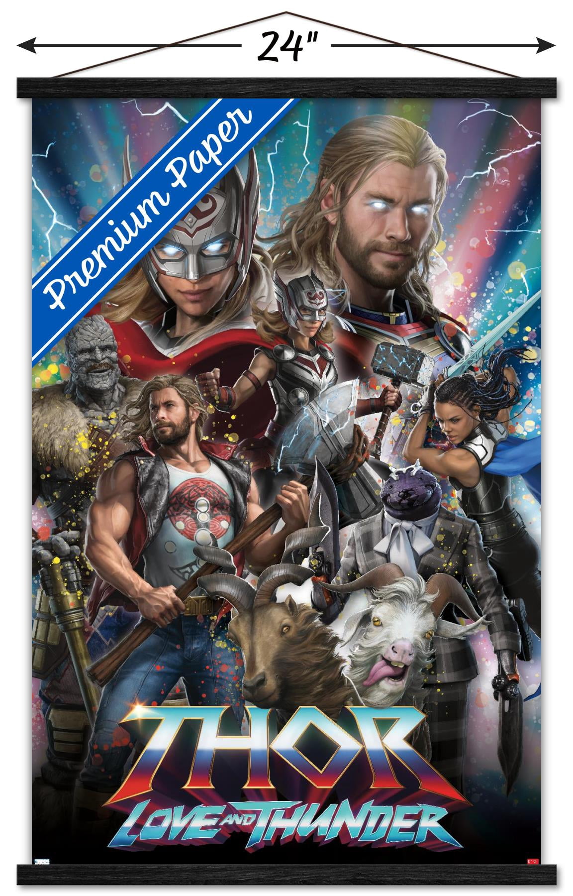 Marvel Thor: Love and Thunder - Amazing Wall Poster with Magnetic Frame, 22.375" x 34"
