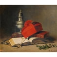 thumbnail image 2 of Louis-Eugène Lambert 17x15 Black Ornate Wood Framed Double Matted Museum Art Print Titled - Still Life with a Censer and a Cardinal's Hat, 2 of 5