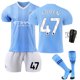 thumbnail image 1 of 23-24 Manchester City Home Soccer Jersey 47 Foden Adults 2XL(190-200), 1 of 3