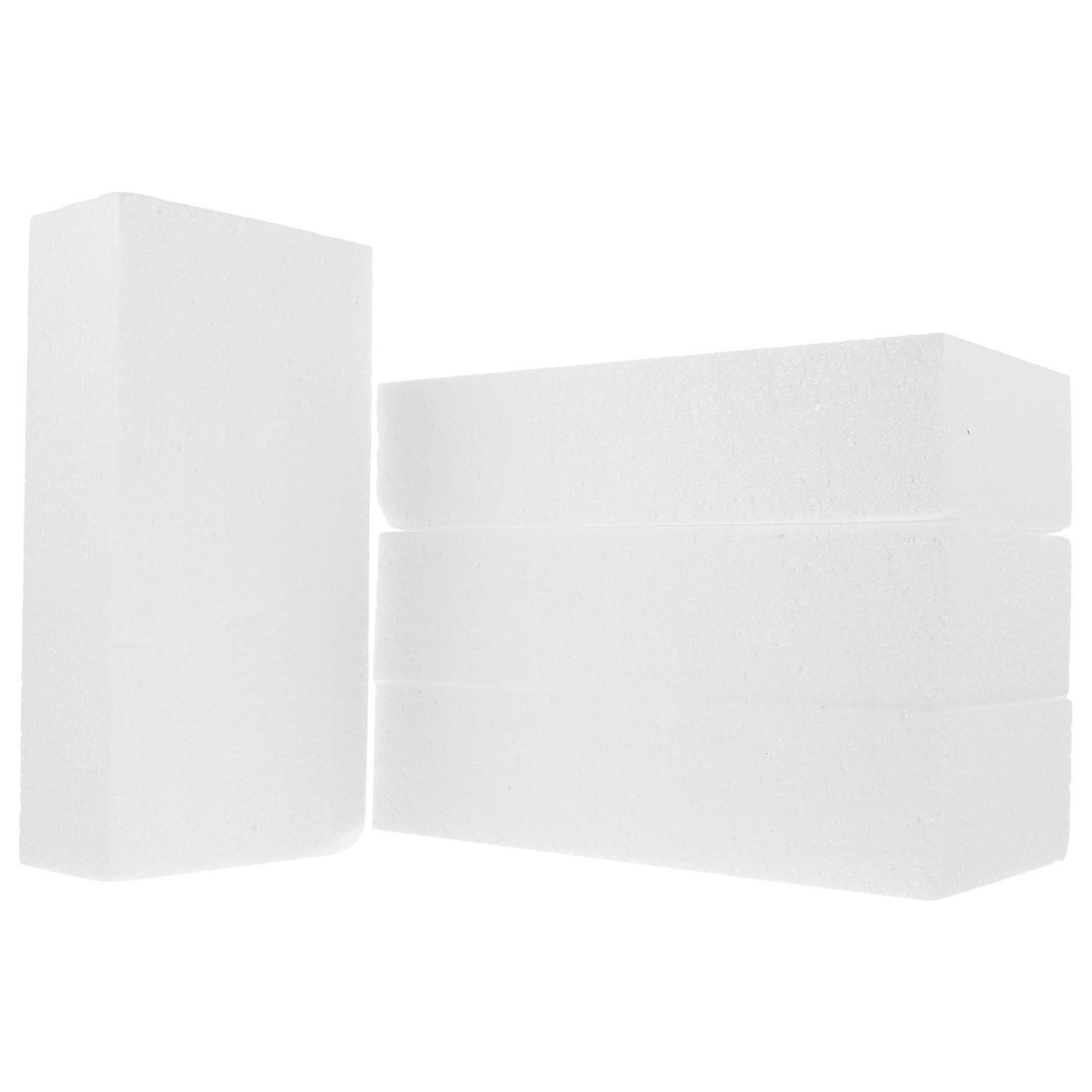 Nicehomfit 4Pcs Craft Foam Blocks White for DIY Painting Sculpting and Party Decorations