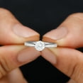 thumbnail image 2 of Silvago Jewel 14k White Gold Ring Clearance - 1.2 Ct Round Cut Diamond Ring for Her - Anniversary Gift for Women's - Simple Engagement Wedding Rings for Her - Anniversary Gifts Wife - Proposal Ring, 2 of 8