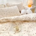thumbnail image 4 of Cute Cartoon Bear Bedding Set Simple Duvet Cover Cotton Bed Linens Bed Sheets Pillowcase Single Double For Kids Decor Home, 4 of 7