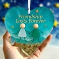 thumbnail image 6 of Hot Sale! Friendship Lasts Forever Love Pendant F-Heart Shaped Sea Glass Decoration Handmade Sea Glass Ornaments Souvenir Christmas Decoration For Friends, 6 of 6