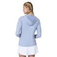 thumbnail image 3 of Free Country Women's Cloud Knit V-Neck Hoodie Blue Jean XL, 3 of 7