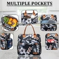 thumbnail image 2 of Shiyou-Sacs à Lunch pour Femmes - Boîte à Lunch Femme Réutilisable Sac Adulte pour le Travail, Hibiscus, 2 of 4
