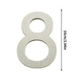 thumbnail image 2 of Vrorvz Long Lasting Acrylic Number Plates with Hand Silkscreen and Engraving Suit for DIY Home Office Decor and Customization Easy Application with Adhesive Backing, 2 of 2