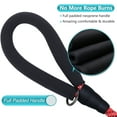 thumbnail image 3 of VIVAGLORY Dog Leash, Heavy Duty Rope Lead with Padded Handle, Reflective, Medium & Large, Red, 6 ft, 3 of 6