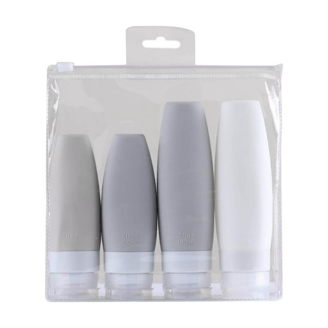 Botellas de Viaje de Silicona Sunnimix 2x 60ml 2x 90ml Botellas de viaje