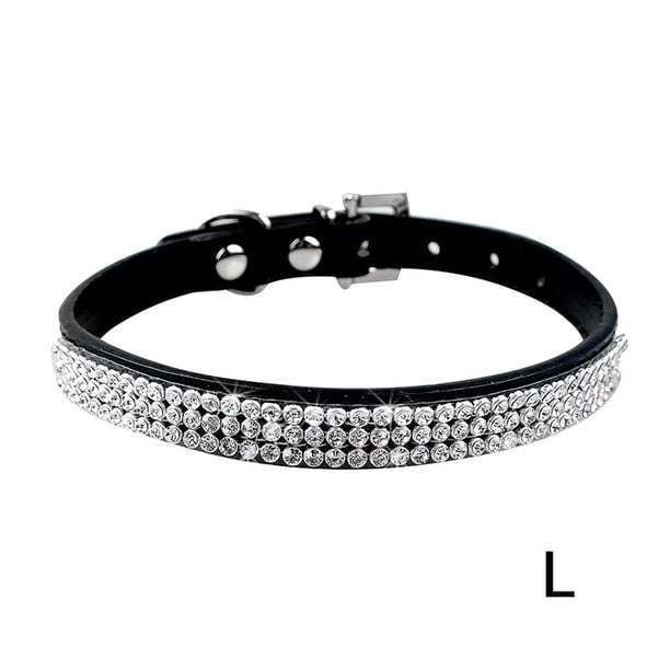 Collar De Cristal Para Mascotas, Collar De Perro Ostentoso, Collar De Mascota Con Tachuelas De Cristal Brillante Para Perros Pequeños Y Medianos, Gatito sonducket PT001459-03