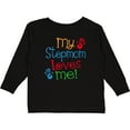 thumbnail image 3 of Inktastic My Stepmom Loves Me Boys or Girls Long Sleeve Toddler T-Shirt, 3 of 5