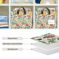 thumbnail image 4 of Yayeee Foldable Storage Basket for Shelves with Handles Waterproof Cloth Bins, Cartoon Animals, 4 of 7