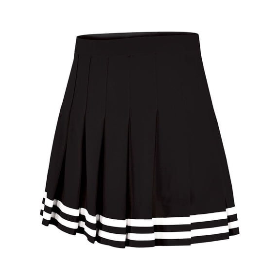 Chasse Classic Double Knit Knife-Pleated Cheer Skirt – Traditional Pleated Uniform Skirt with Back Zipper and Adjustable Waistband – 8 Team Colors