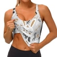 thumbnail image 3 of Picia Funny Animals Series Sports Bra for Women,Padded Strappy Sports Bras Medium Support Yoga Bra with Removable Cups,Running Yoga Bra-, 3 of 9