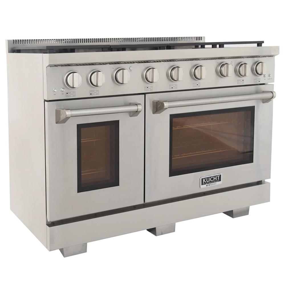 Pemberly Row 48-in Natural Gas Range in Stainless Steel with True Simmer Burners