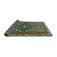 thumbnail image 2 of Ahgly Company Indoor Square Persian Turquoise Blue Traditional Area Rugs, 4' Square, 2 of 4