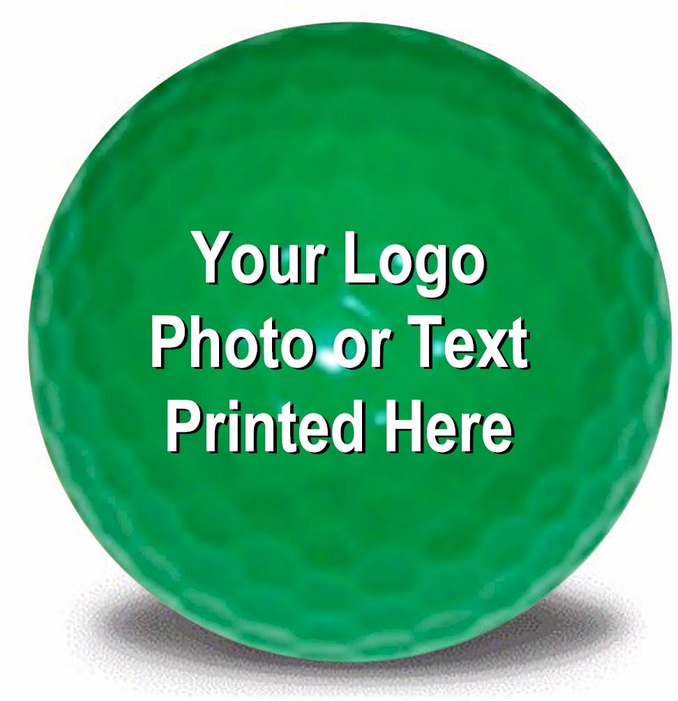 Personalized Photo Golf Balls, Neon Green, 12 Pack