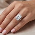 thumbnail image 5 of Pompeii Certified 10Ct Emerald Cut Diamond Solitaire Engagement Ring 14k Gold Lab Grown, 5 of 5