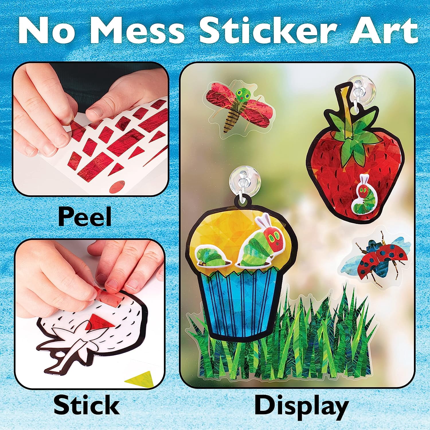 Creativity for Kids The Very Hungry Caterpillar Sticker Sun Catchers, Toddler Crafts