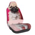 thumbnail image 1 of Wukai Colorful Dog Cat Collage Full Set Car Seat Covers with Soft Padding Universal Auto Front Seats Protector and Cushion Mat, 1 of 5