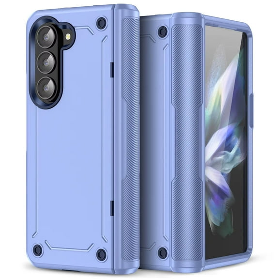 TUFF Drop Proof Hybrid Armor Case with Hinge Protection for Samsung Galaxy Z Fold 6 - Purple
