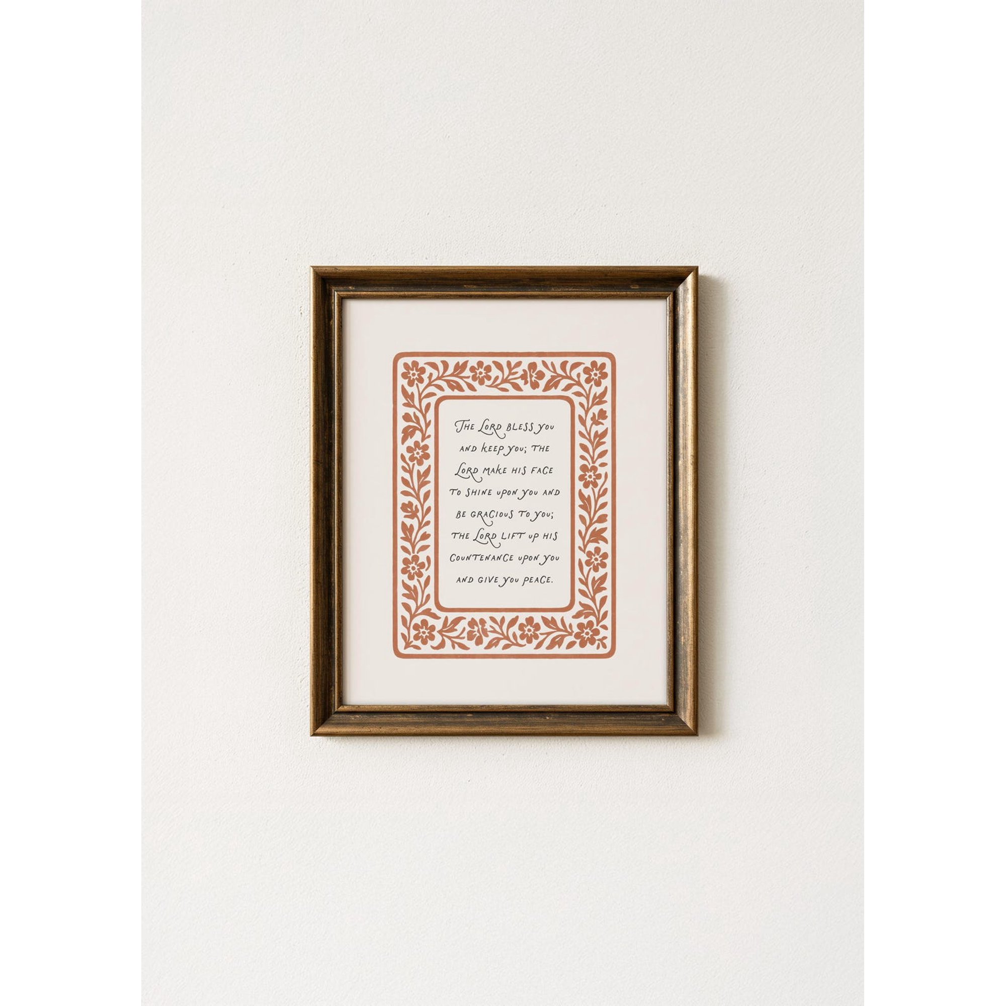 Autumn Blessing Bible Verse Rustic Christian Wall Art Print Christian Home And Prayer Room Decor