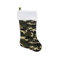 thumbnail image 2 of Northlight Camouflage Christmas Stocking with Cuff - 19" - Green and White, 2 of 3