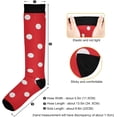 thumbnail image 3 of GZHJMY Polka Dots Compression Socks, Women Men Long Stocking (20-30mmHg), Travel Knee High Stockings for Athletic Sports,Running,Cycling,Nursing, 3 of 7