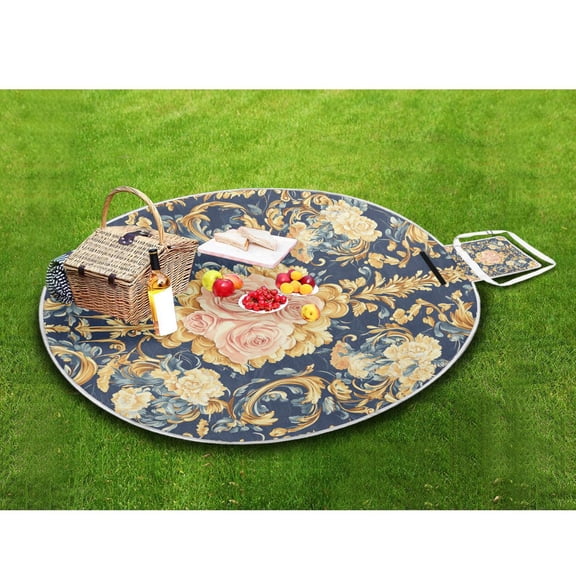 Picnic Blankets Teencool Beach Blanket Creatively Peony Pattern Outdoor Blanket for Travel