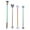 Colorful, variant on Landege Men's Industrial Barbell Earrings Set, Double Cartilage Piercing Jewelry with Matte Black Spike Screw, Ideal for Travel & Parties