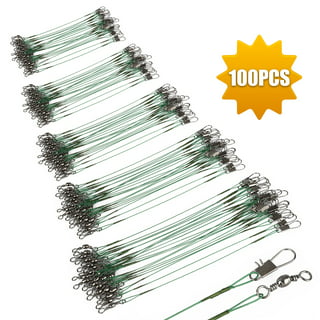 20pcs Fishing Leaders Bottom Rig Wire Trace Tooth Proof Stainless